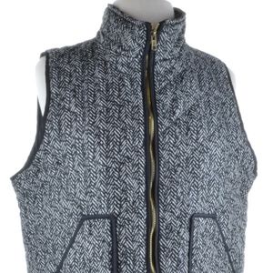 Wanna B Women's Black & White Quilted Outdoor Vest